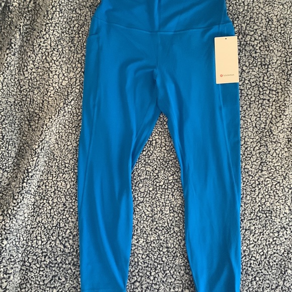 NWT Lululemon 25” Align High Rise Leggings Sz 12 Poolside Blue - Picture 2 of 7